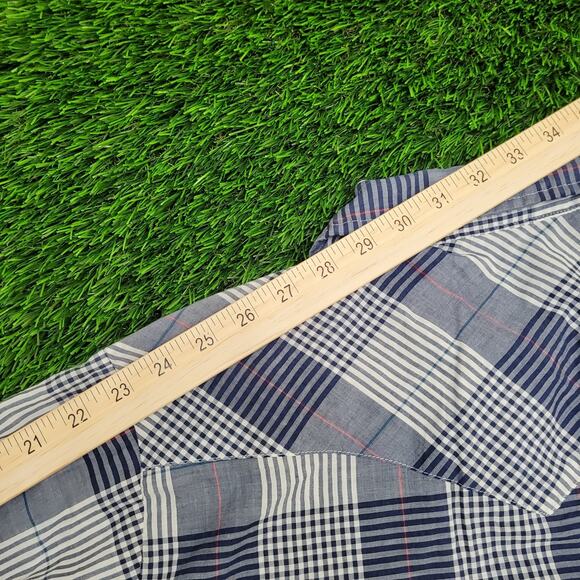 Vintage 80s Holt Shadow Pearl-Snap Shirt L 21x31 Long-Tails - Picture 3 of 11